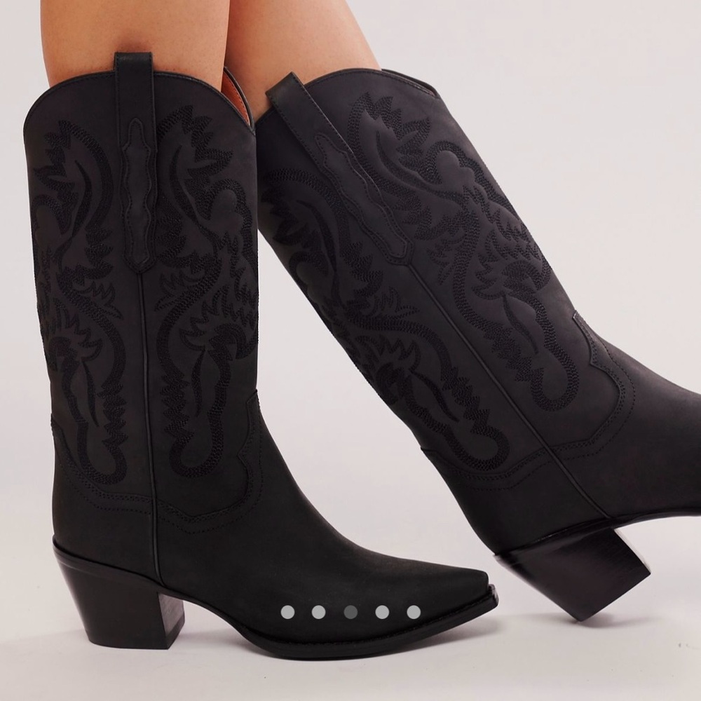 Jeffrey Campbell Dagget black cowboy boots - perfect condition